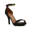 Sandalia Formal Mujer Vizzano Taco Alto Con Pulsera Negro
