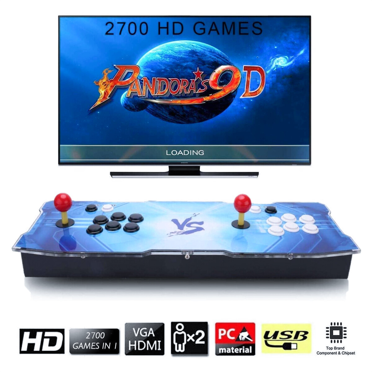 Consola Retro Pandora Box Arcade Juegos - CONSOLA ARCADE GAMER PANDORA 