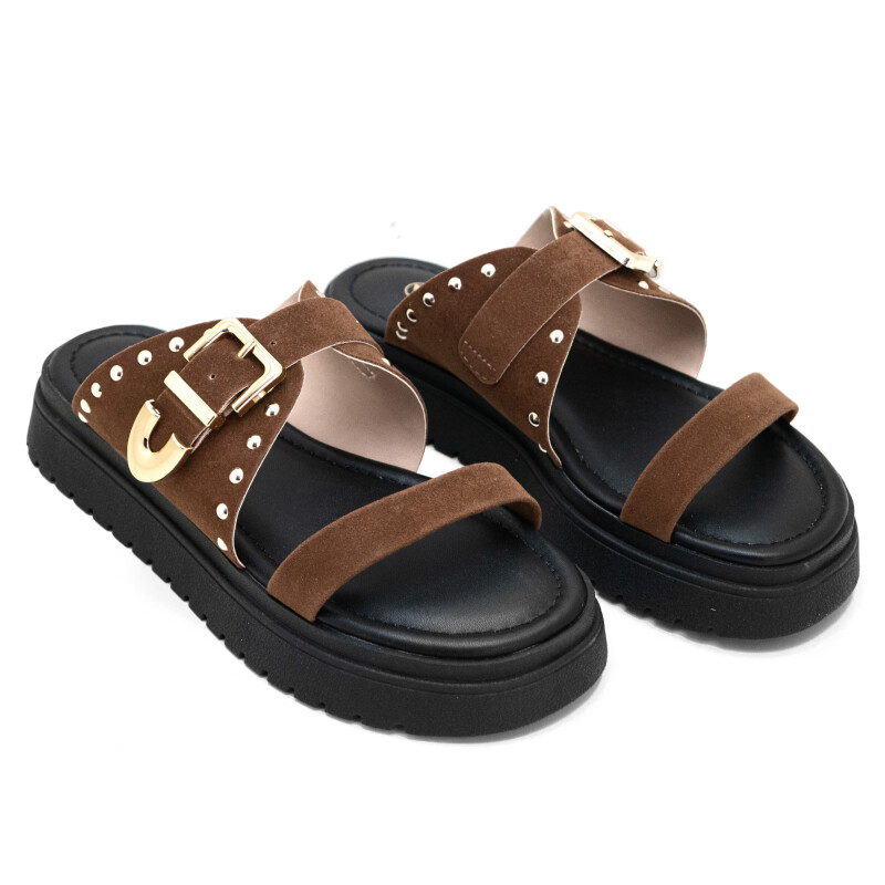 Sandalias VIA UNO de Mujer - 933002 Caramelo