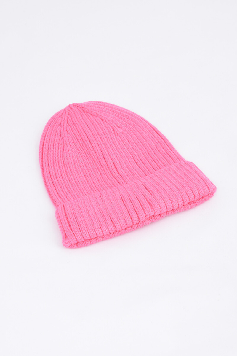 Gorro de punto - Fucsia 