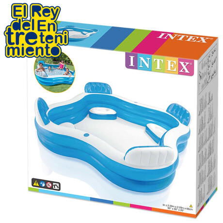Piscina Intex Inflable Familiar C/ Asientos Posavasos Piscina Intex Inflable Familiar C/ Asientos Posavasos