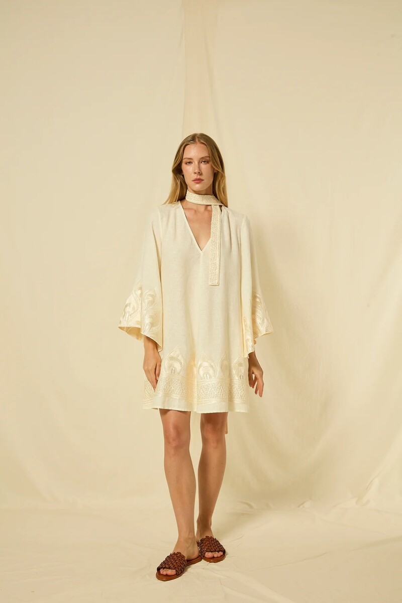 VESTIDO PHOENIX MINI Crudo