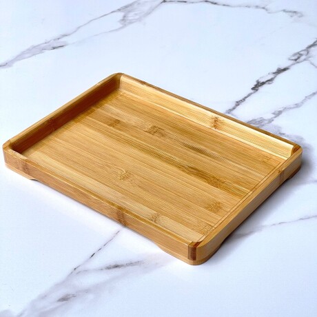 Bandeja Rectangular Madera Bambu Largo 33cm x Ancho 25cm x Alto 3cm Bandeja Rectangular Madera Bambu Largo 33cm x Ancho 25cm x Alto 3cm