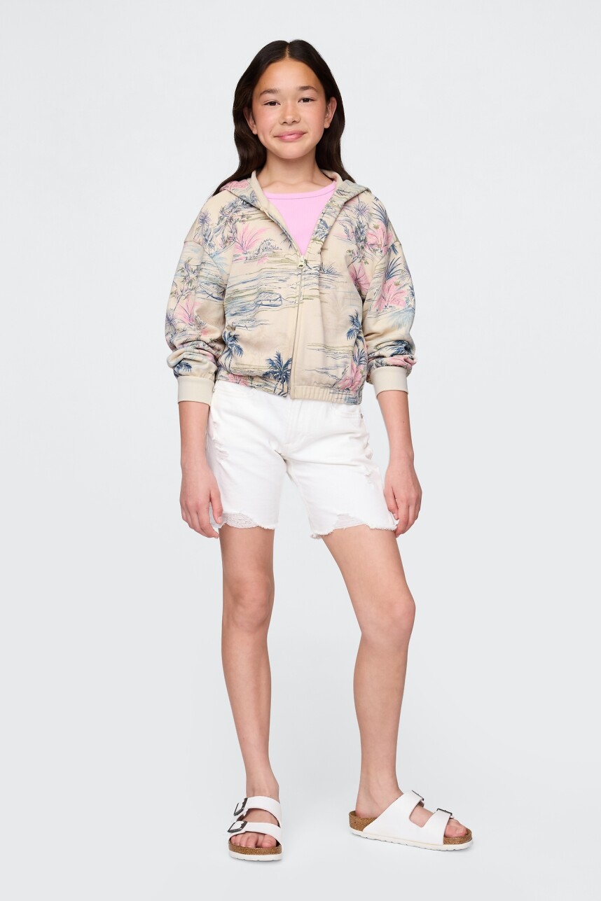 Canguro Sin Felpa Niña Palm Print