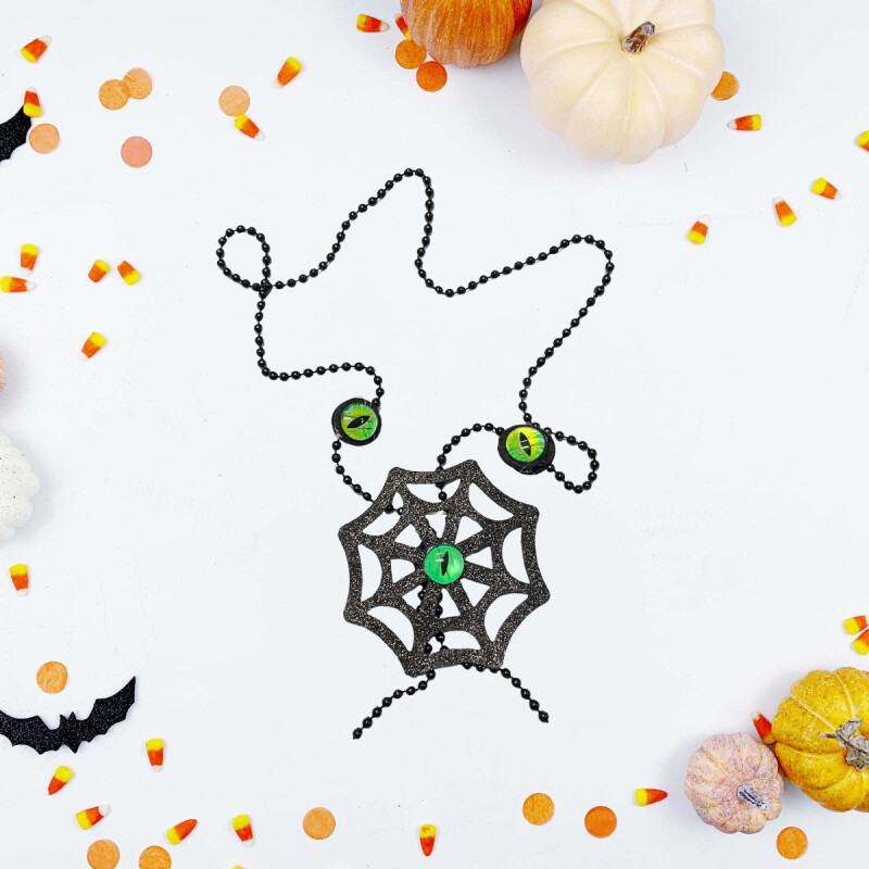 Collar Diseño Halloween Telaraña
