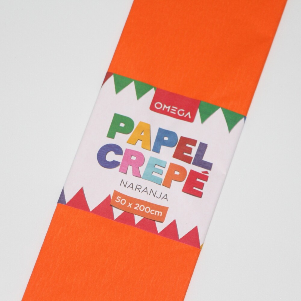 PAPEL CREPE 2MTS.X0.50 COLOR NARANJA