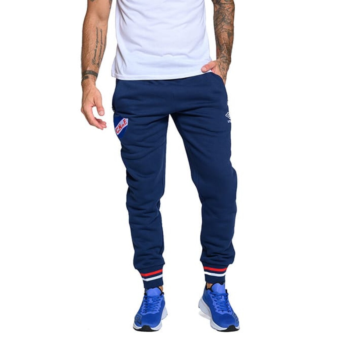 Pantalon Umbro de Nacional de Hombre - NU142976 - Azul-blanco 