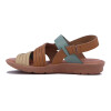 Country Sandalia Dama Casual C/dos Tiras Y Pulsera S/baja Beige-nuez
