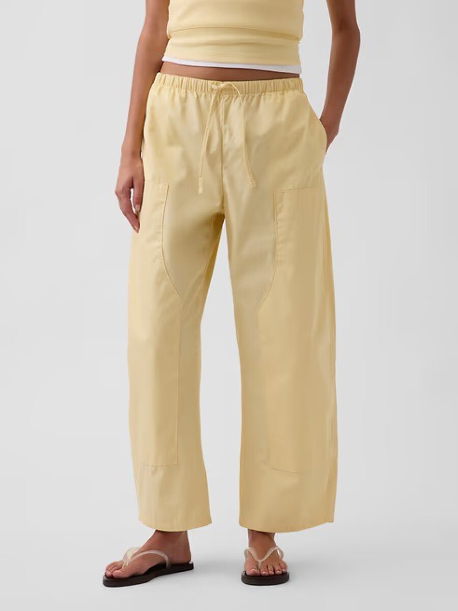 Pantalón Barrel Mujer - Maize 