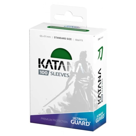 Ultimate Guard - KATANA - 100 Sleeves Standard Size - Green Ultimate Guard - KATANA - 100 Sleeves Standard Size - Green