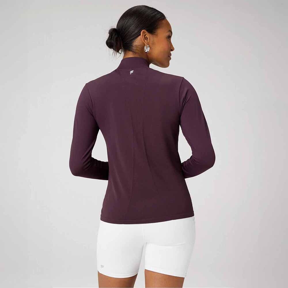 Top Feather Tech+ Half-Zip Top Mujer Oxblood