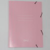 CARPETA DALI CON ELASTICO TAMAÑO OFICIO COLORES PASTELES COLOR ROSADO