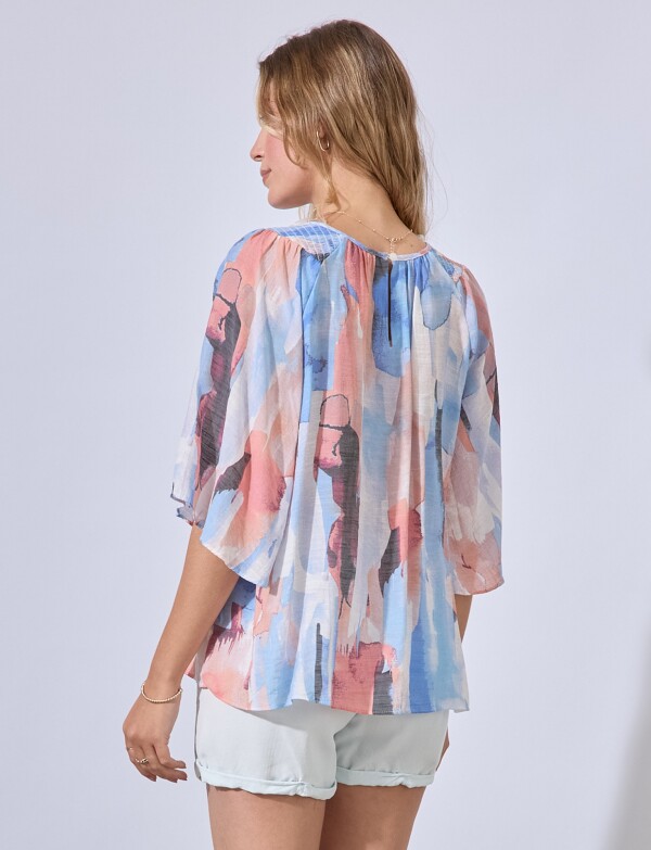 Blusa Print MULTI/AZUL