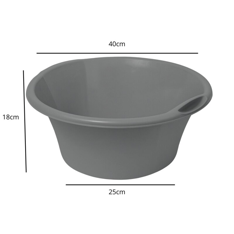 Palangana 12 lts GRIS