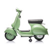 Moto a batería para niños Vespa color verde Moto a batería para niños Vespa color verde
