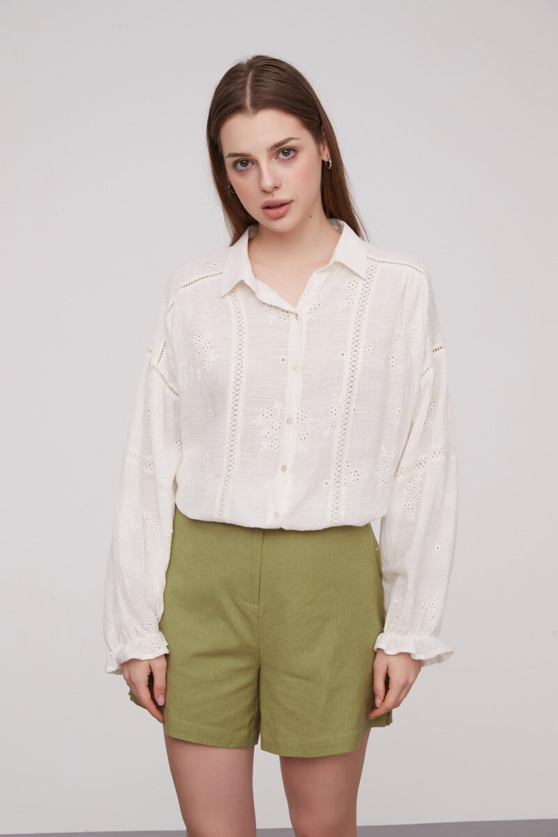 Camisa Mangiare - Marfil / Off White 