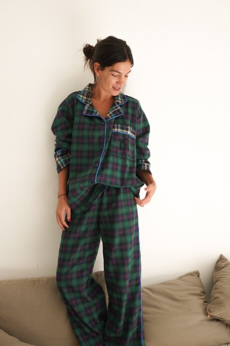 Sleepwalker Pijama Woman Verde / Turquesa