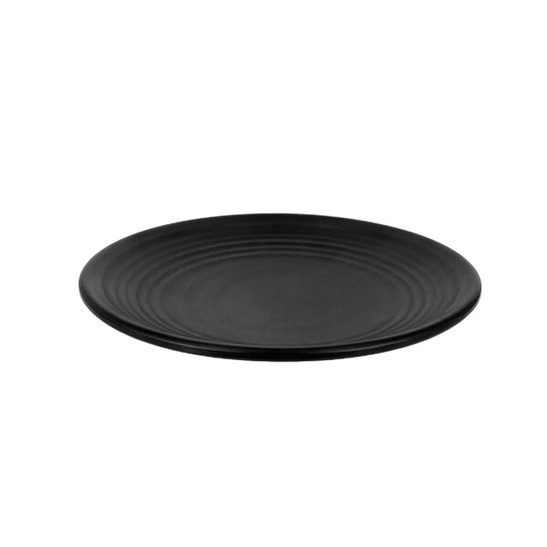 Plato de melamina negro 22.5 cm Plato de melamina negro 22.5 cm
