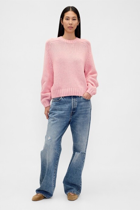 Buzo Relaxed Algodón Mujer Blush Pink