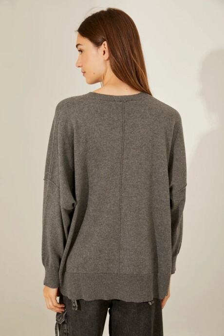 POLERA MALENA GRIS