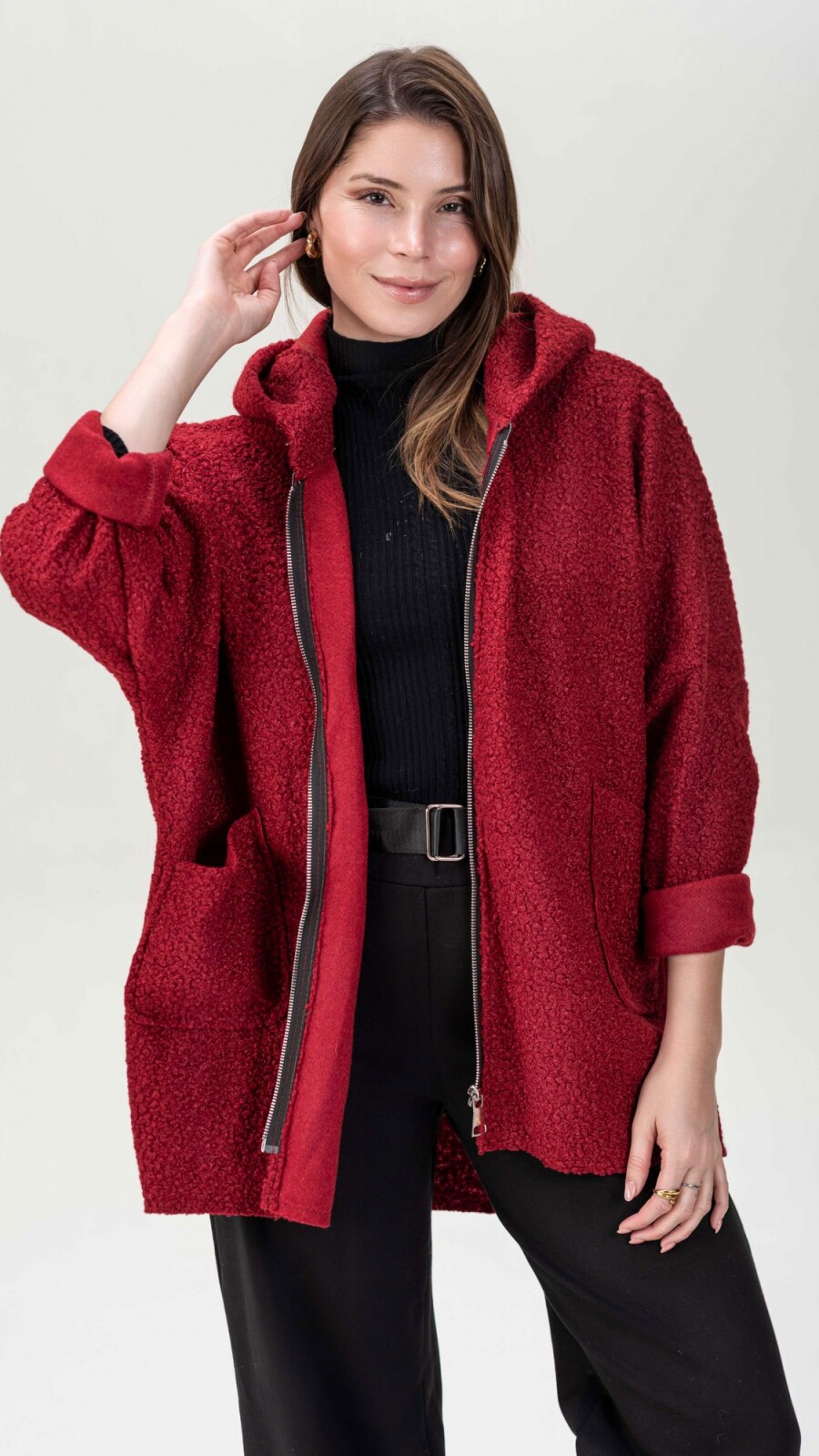 Chaqueta Rumania Bordó