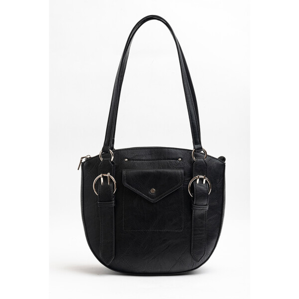 Cartera Squash dos hebillas Luma Negra