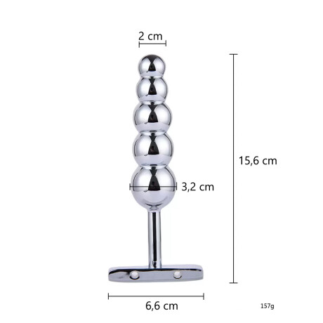 Dilatador Anal De Acero Con Esferas Dilatador Anal De Acero Con Esferas