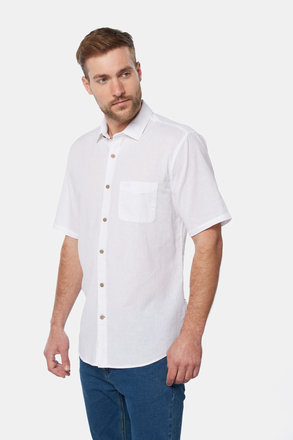 CAMISA DE LINO Blanco