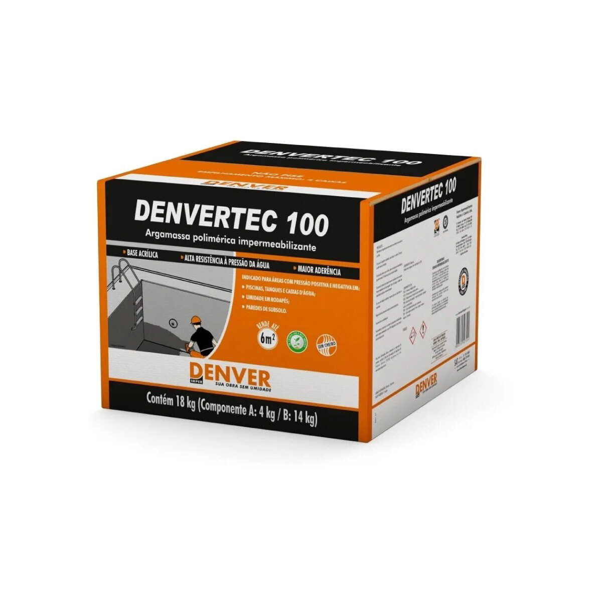 Revestimiento Impermeable Bi Componente 18kg Denvertec 100 