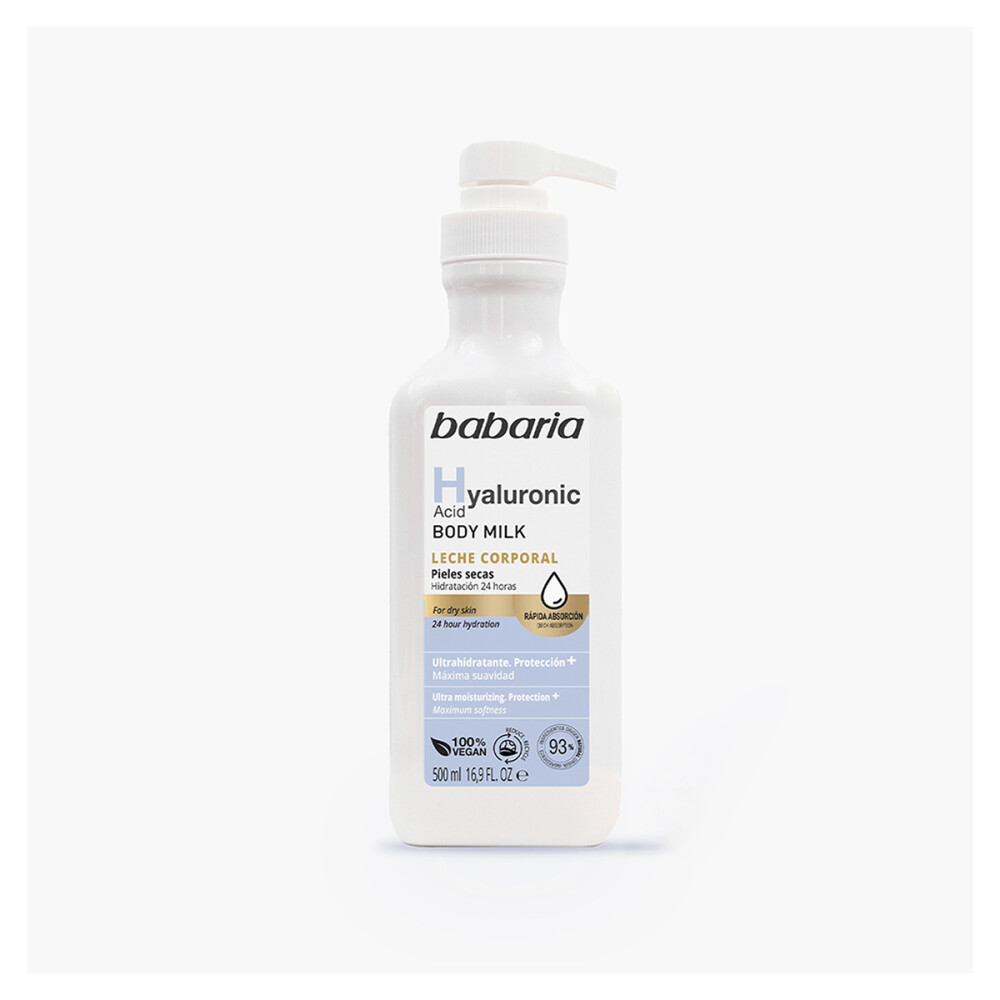 BABARIA BODY MILK HYALURONICO X 500 ML única