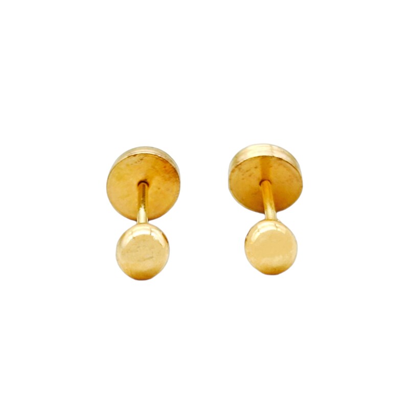 Abridores Bolitas-Oro Bajo-Sin Piedra-AB8032 Sinpiedra