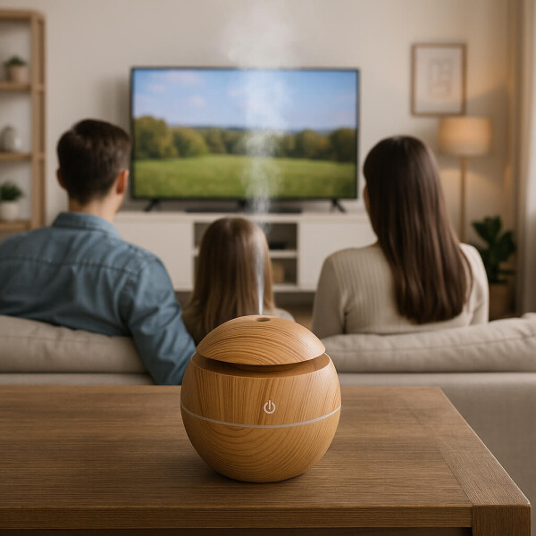 Aromatizador Difusor Vaporizador Humidificador Usb Madera Led Imback Color Marron Aromatizador Difusor Vaporizador Humidificador Usb Madera Led Imback Color Marron