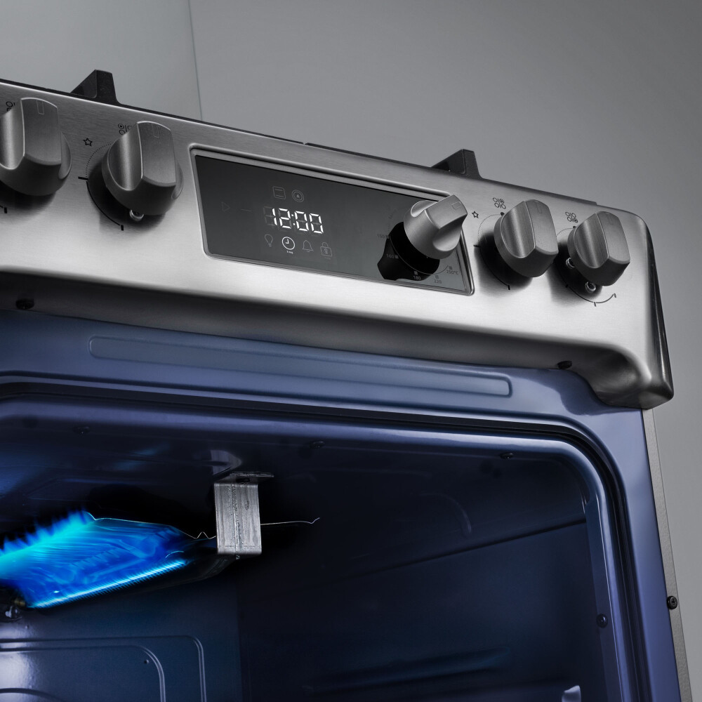 COCINA GAS INDURAMA INOX GRIS IBIZA ZÁFIRO