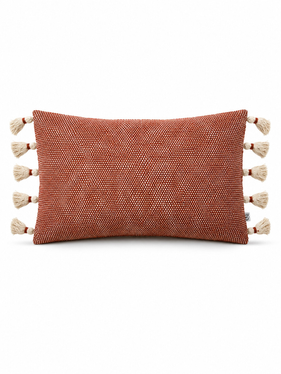 FUNDA DE ALMOHADON METZ - TERRACOTA 