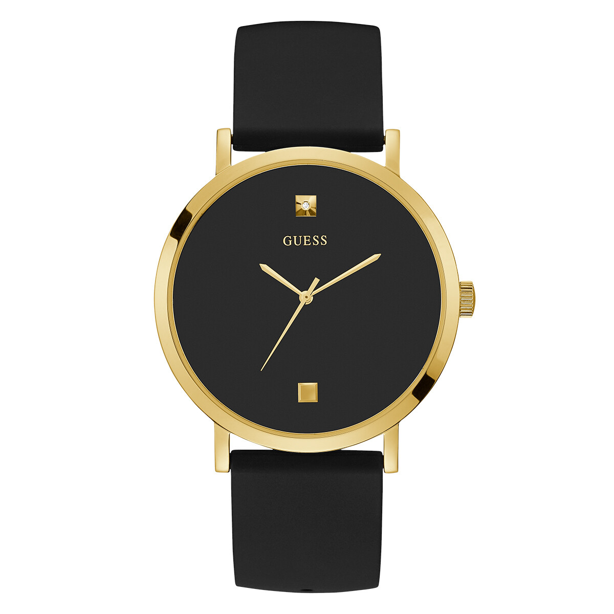 Reloj GUESS W1264G1 en Silicona Negro Esfera 44mm 