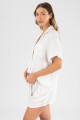 Organic viscose pj short Marfil