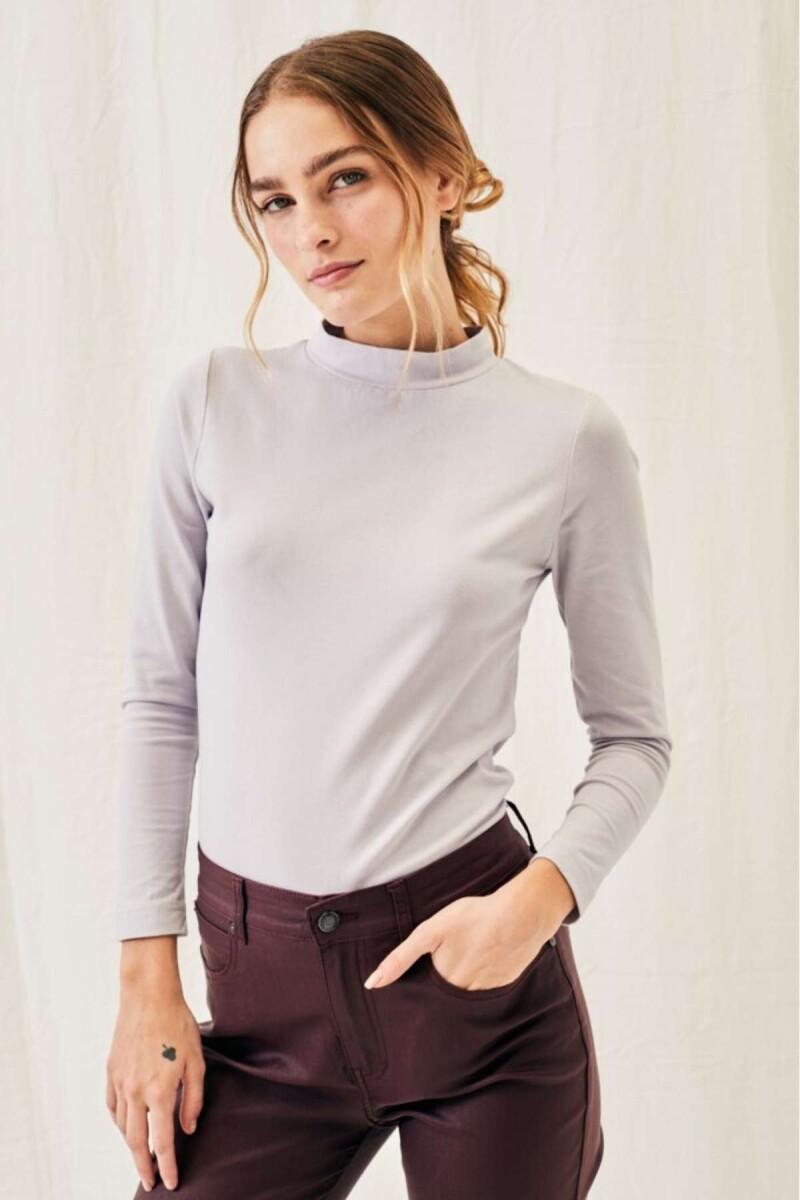 Polera Algodon Elastano - Lila 