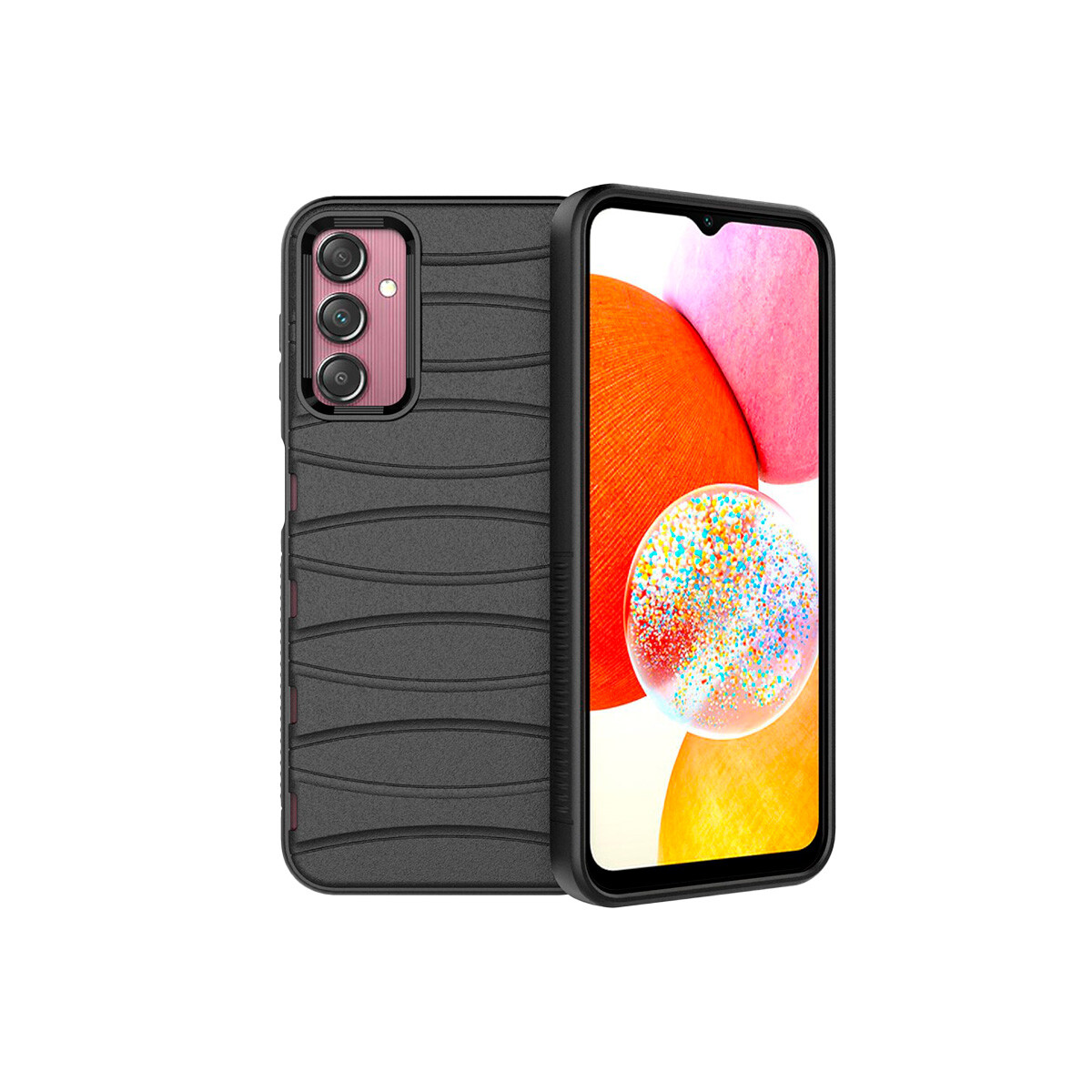 Protector rígido Samsung Galaxy A14 4G/5G texturada color negro 