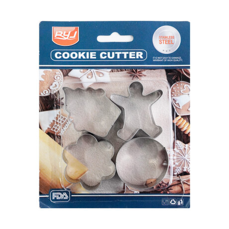 Molde cortante de metal para galletas 4pcs Molde cortante de metal para galletas 4pcs