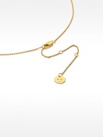 Collar De Perla De Agua Dulce Y Circonita - Plata De Ley 925 dorado
