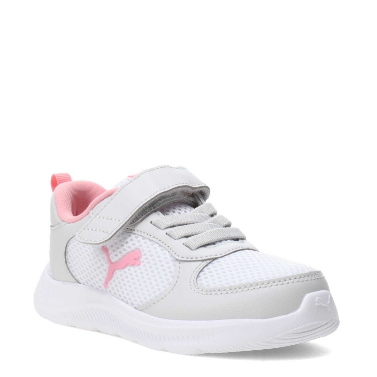 Championes Infantiles Puma Puma - Blanco - Gris - Rosa 