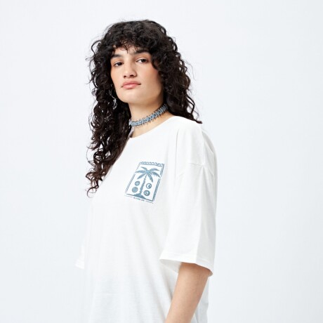 REMERA POSTCARD Blanco