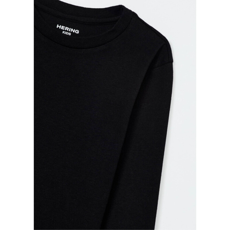 CAMISETA ML MASC PRETO ESCURO