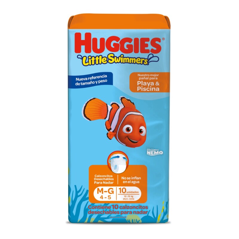 Pañales Huggies Little Swimmers Talle M - G 10 Uds. Pañales Huggies Little Swimmers Talle M - G 10 Uds.