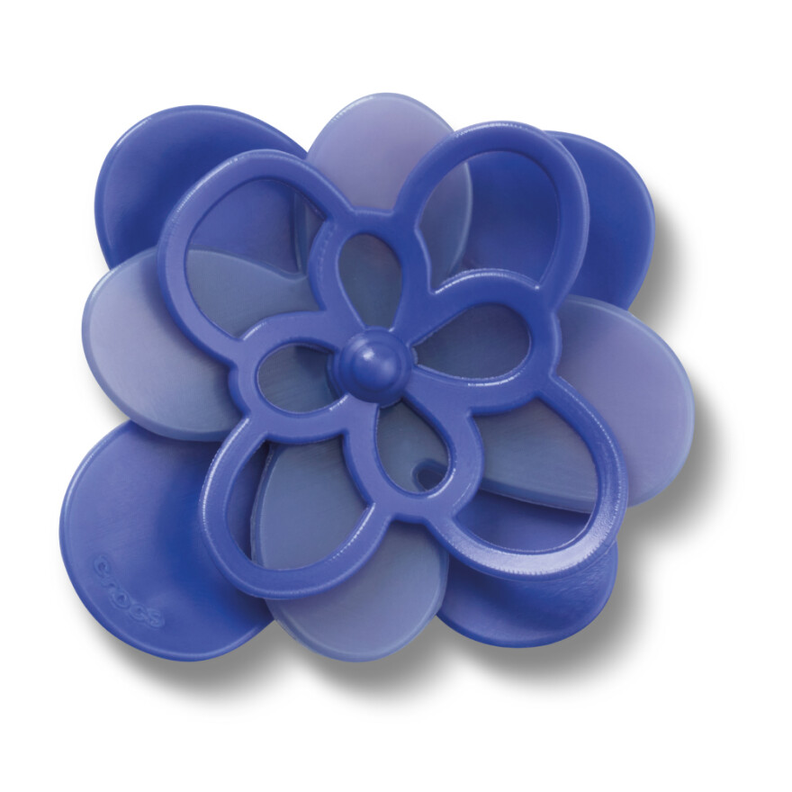 Jibbitz Blooming Dark Blue Flower Multicolor