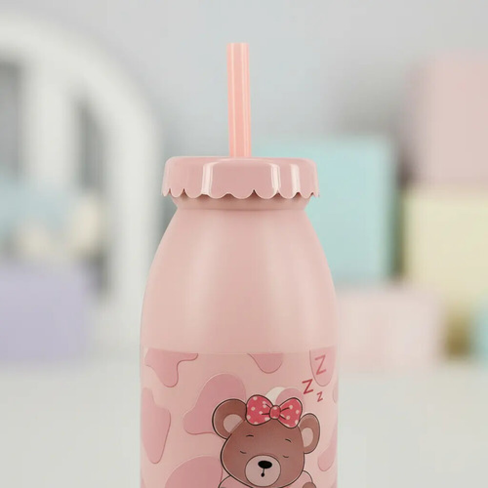 Vaso infantil con sorbete 400 ml QLUX IDEAS Vaso infantil con sorbete 400 ml QLUX IDEAS