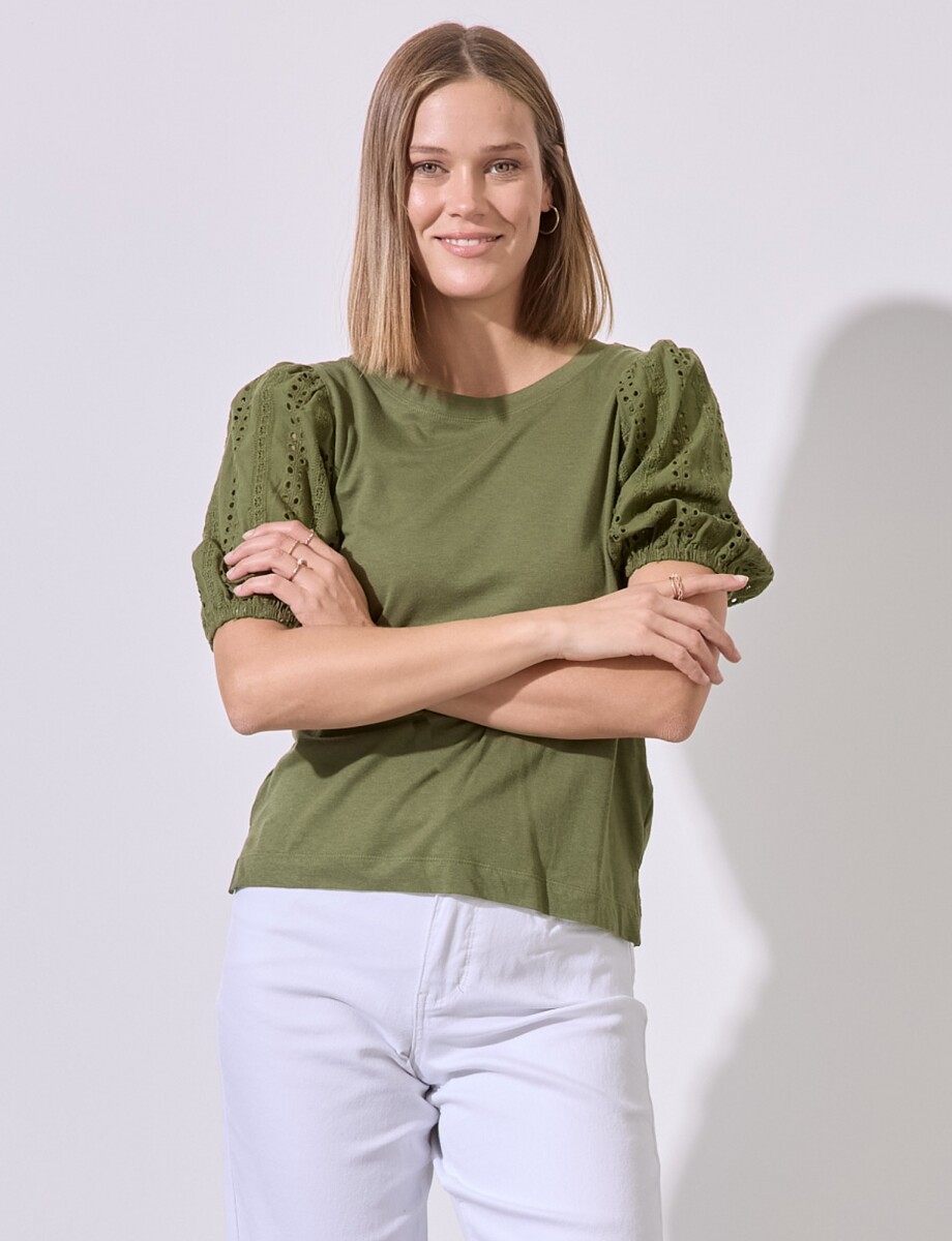 Blusa Broderie - Verde 