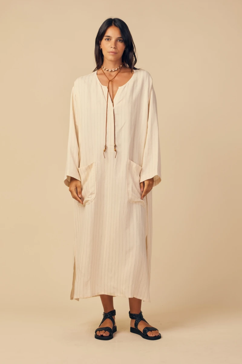 RIZZA/7234 DRESS Crudo