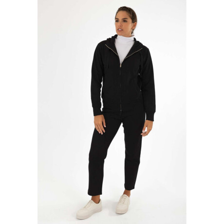 Campera algodón frisa Negro