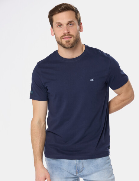 REMERA LISA DE ALGODÓN Azul
